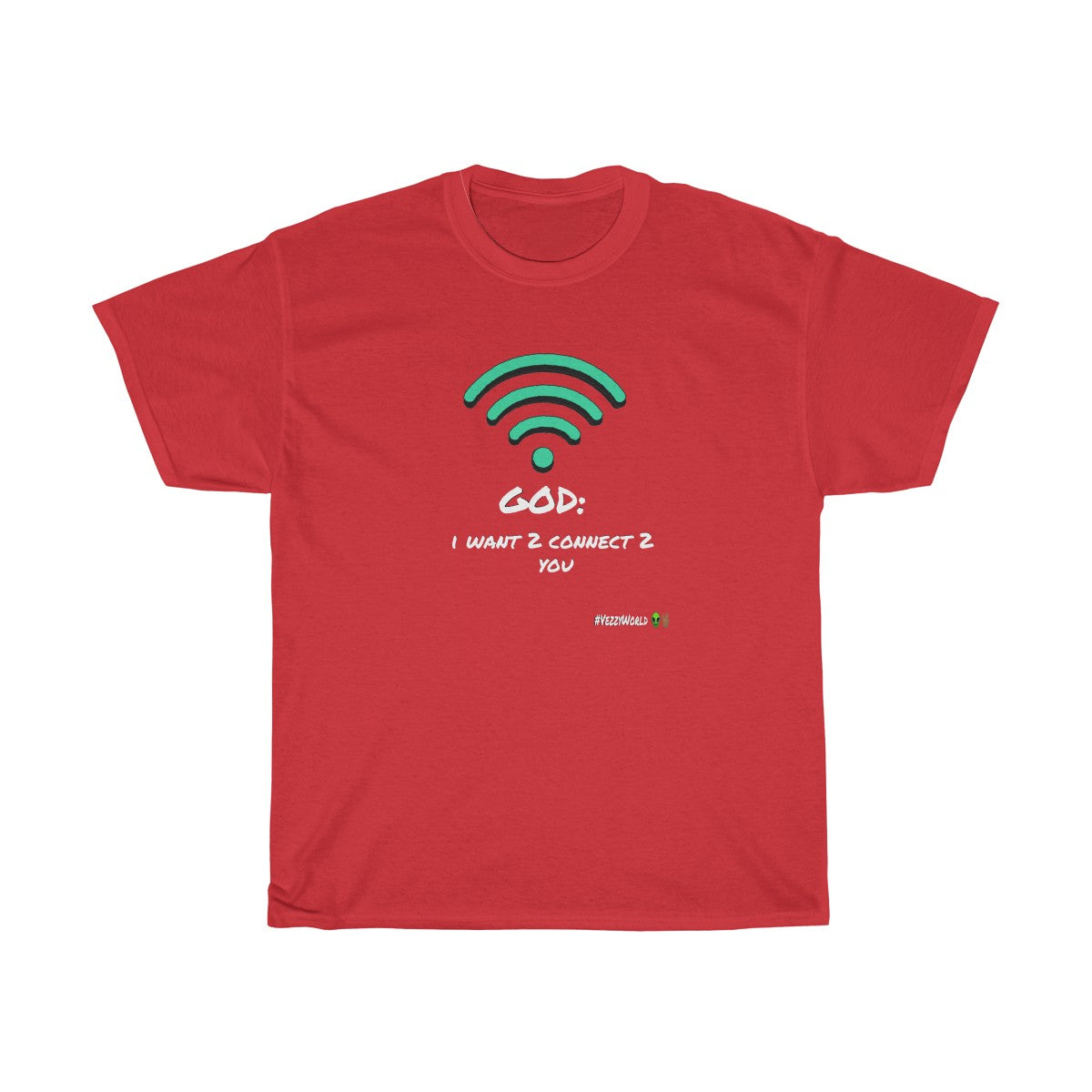 White Marker Letters "I WANT 2 CONNECT 2 YOU" Unisex Heavy Cotton Tee π½ - VezzyWorld