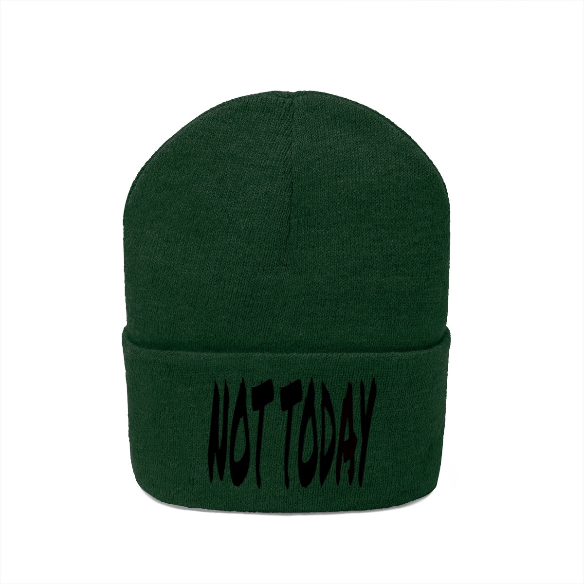 "Not Today" Black Letters Knit Beanie #VezzyWorld π½ππΎ - VezzyWorld