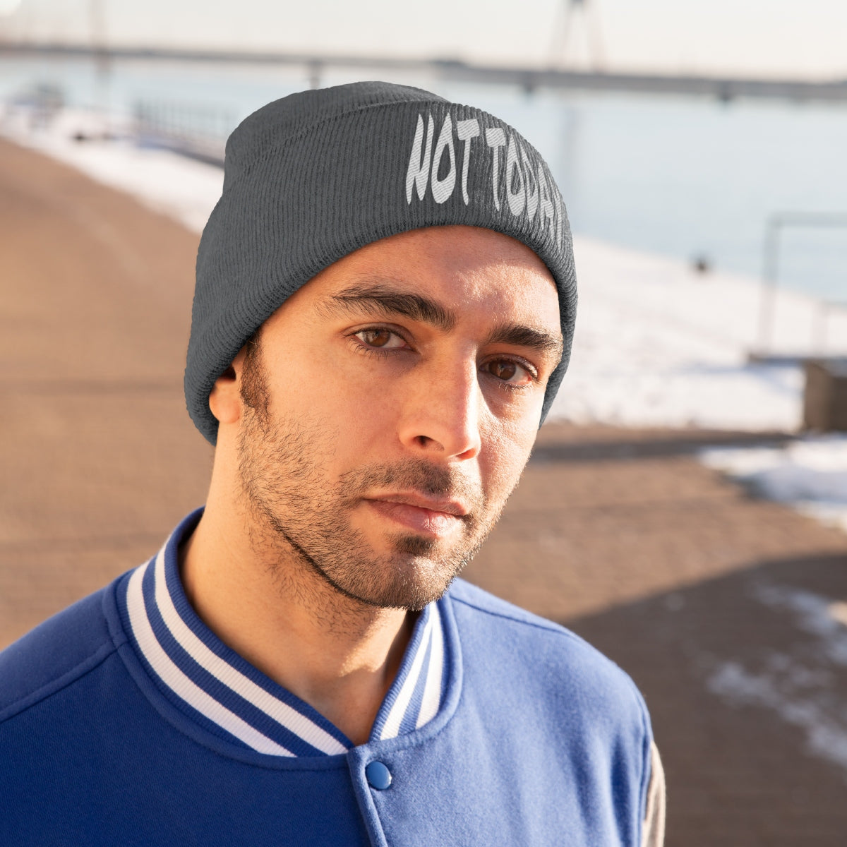 "Not Today" Knit Beanie #VezzyWorld π½ππΎ - VezzyWorld