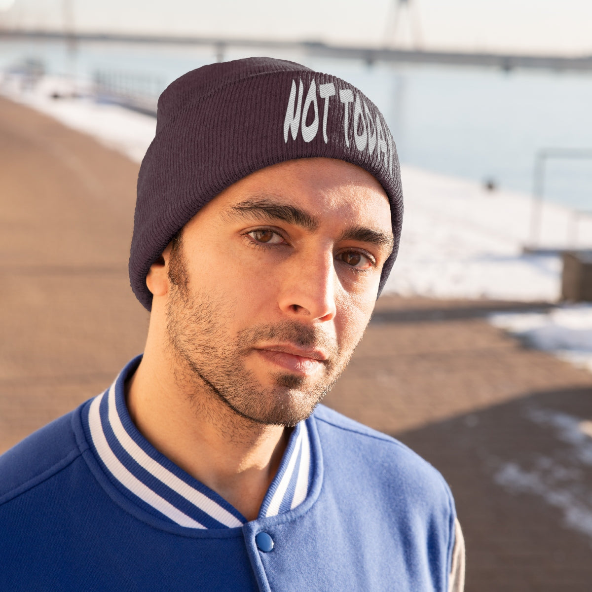 "Not Today" Knit Beanie #VezzyWorld π½ππΎ - VezzyWorld