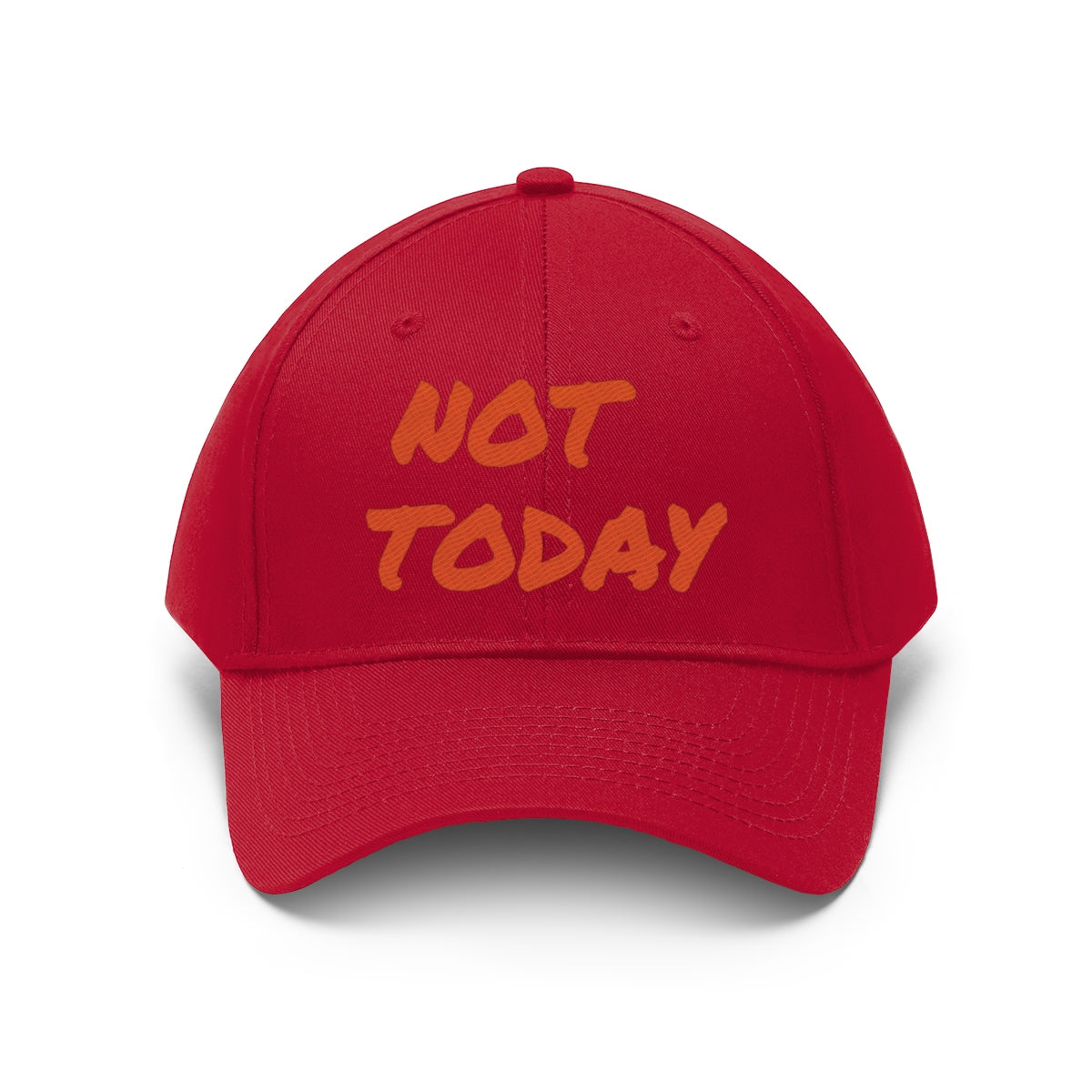Orange Marker "Not Today" Hat ๐ฝ๐๐พ - VezzyWorld