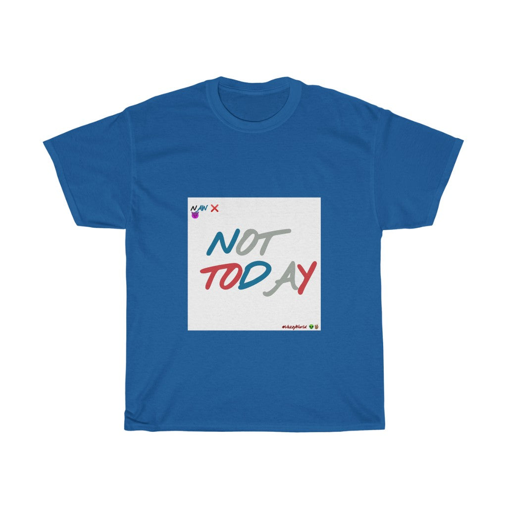 J- 4s - Red Blue Silver - "NOT TODAY" Unisex Heavy Cotton Tee π½ππΎ - VezzyWorld