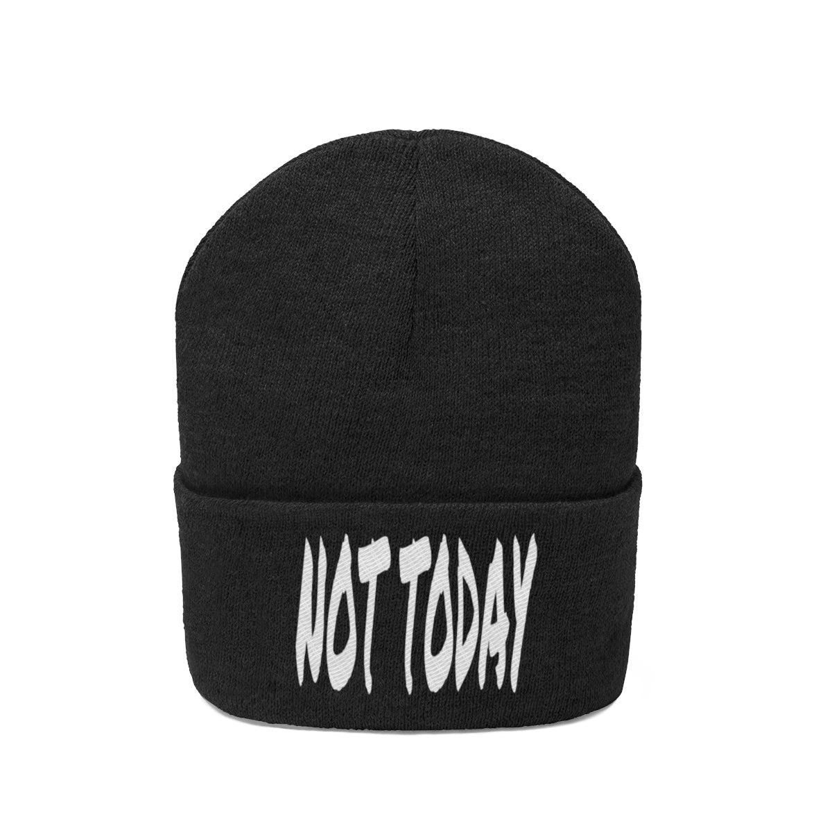 "Not Today" Knit Beanie #VezzyWorld π½ππΎ - VezzyWorld