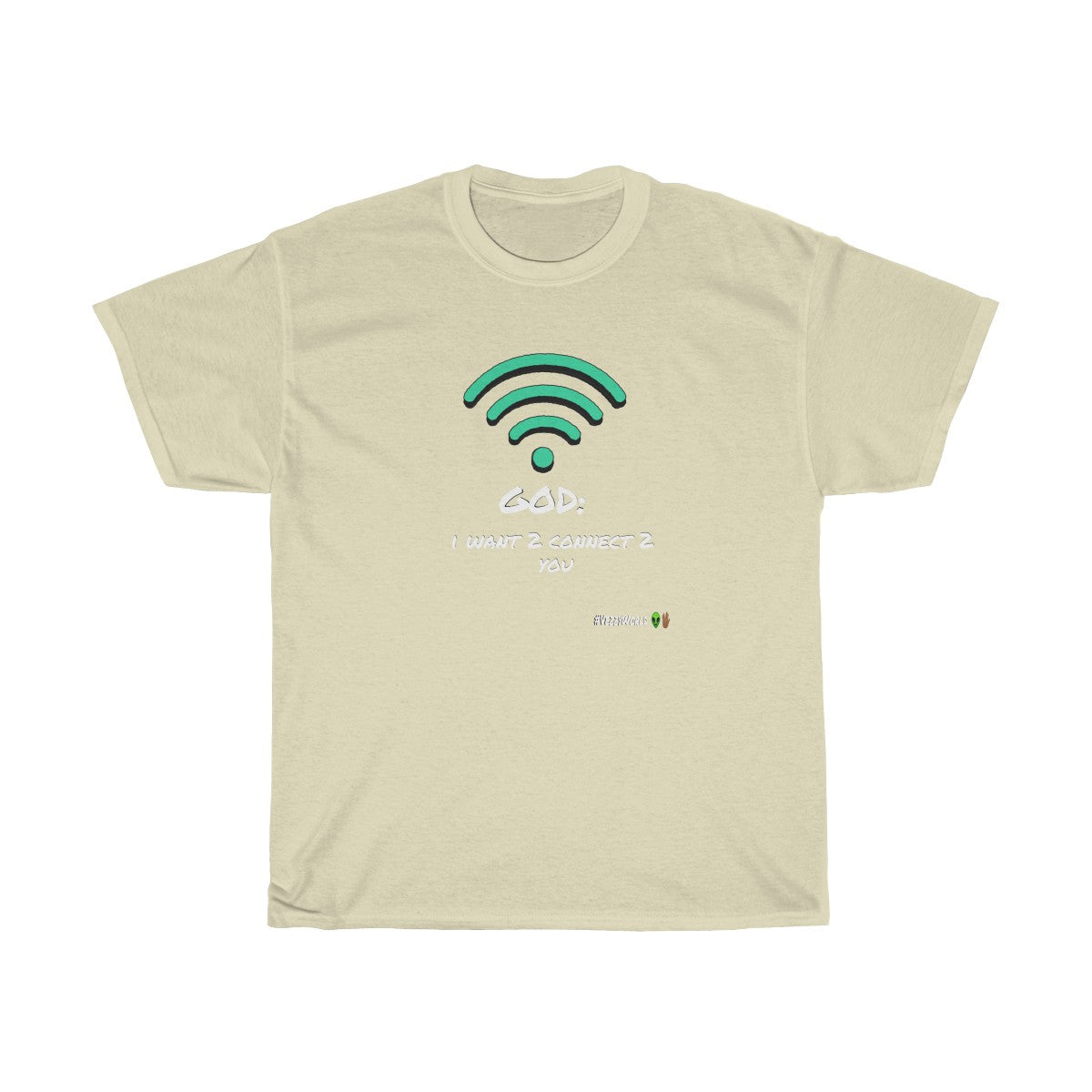 White Marker Letters "I WANT 2 CONNECT 2 YOU" Unisex Heavy Cotton Tee π½ - VezzyWorld