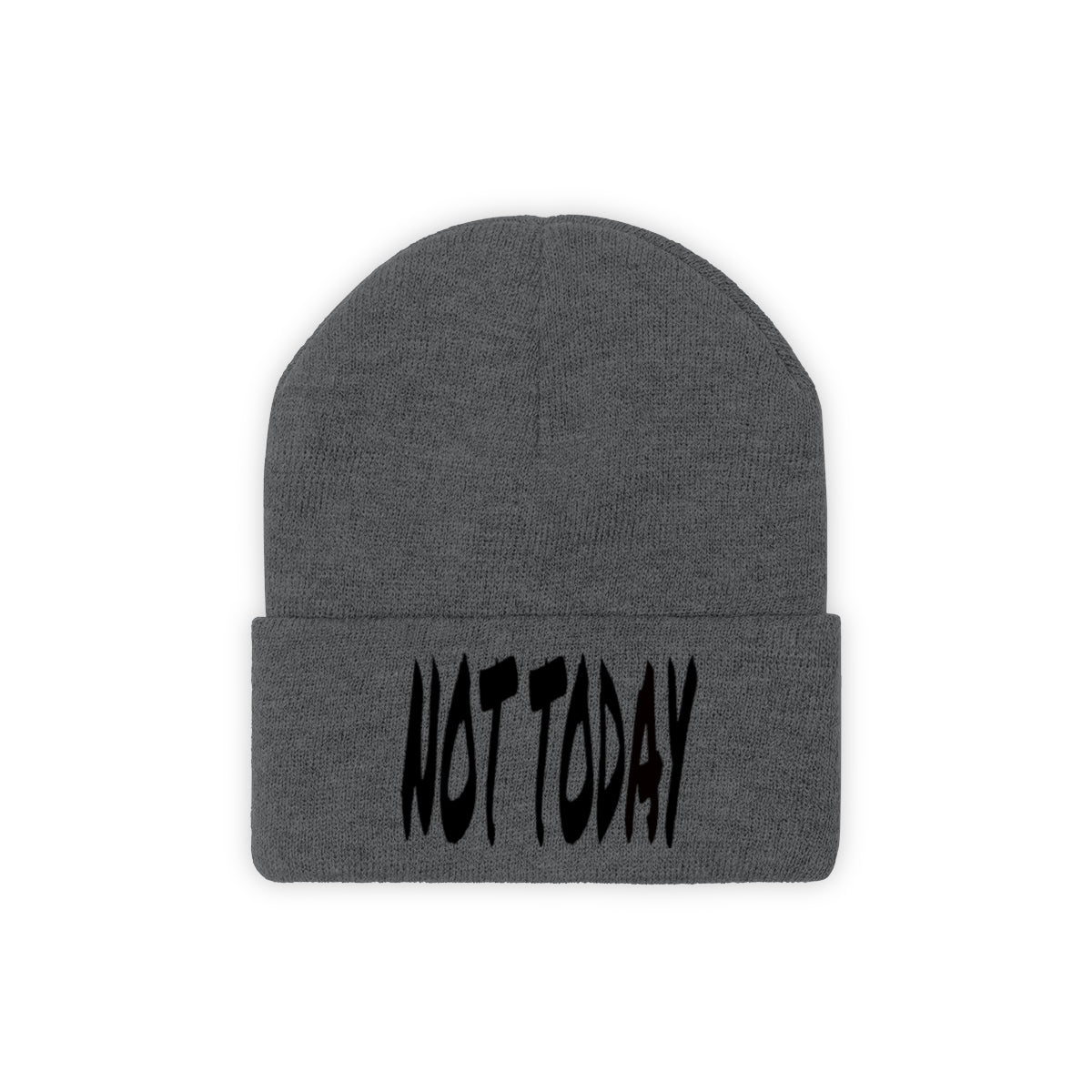 "Not Today" Black Letters Knit Beanie #VezzyWorld π½ππΎ - VezzyWorld