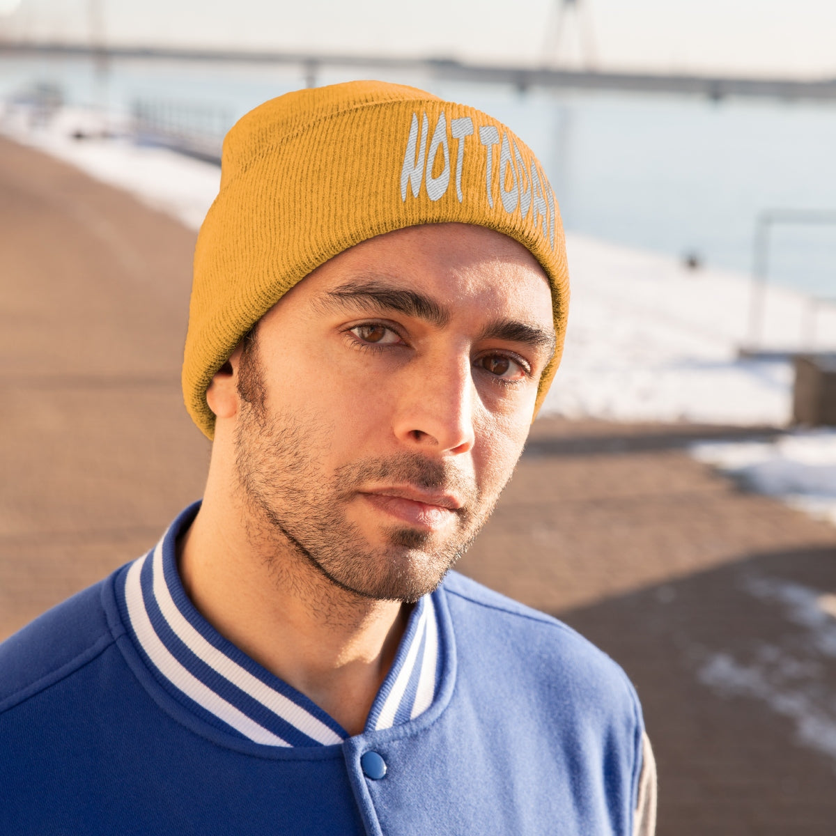 "Not Today" Knit Beanie #VezzyWorld π½ππΎ - VezzyWorld