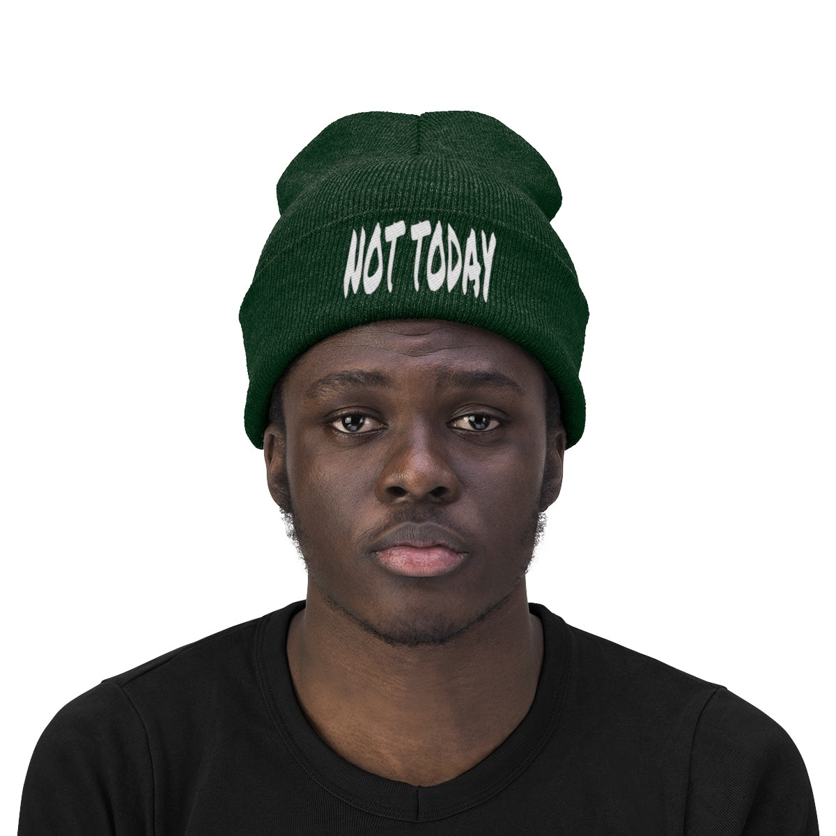 "Not Today" Knit Beanie #VezzyWorld π½ππΎ - VezzyWorld