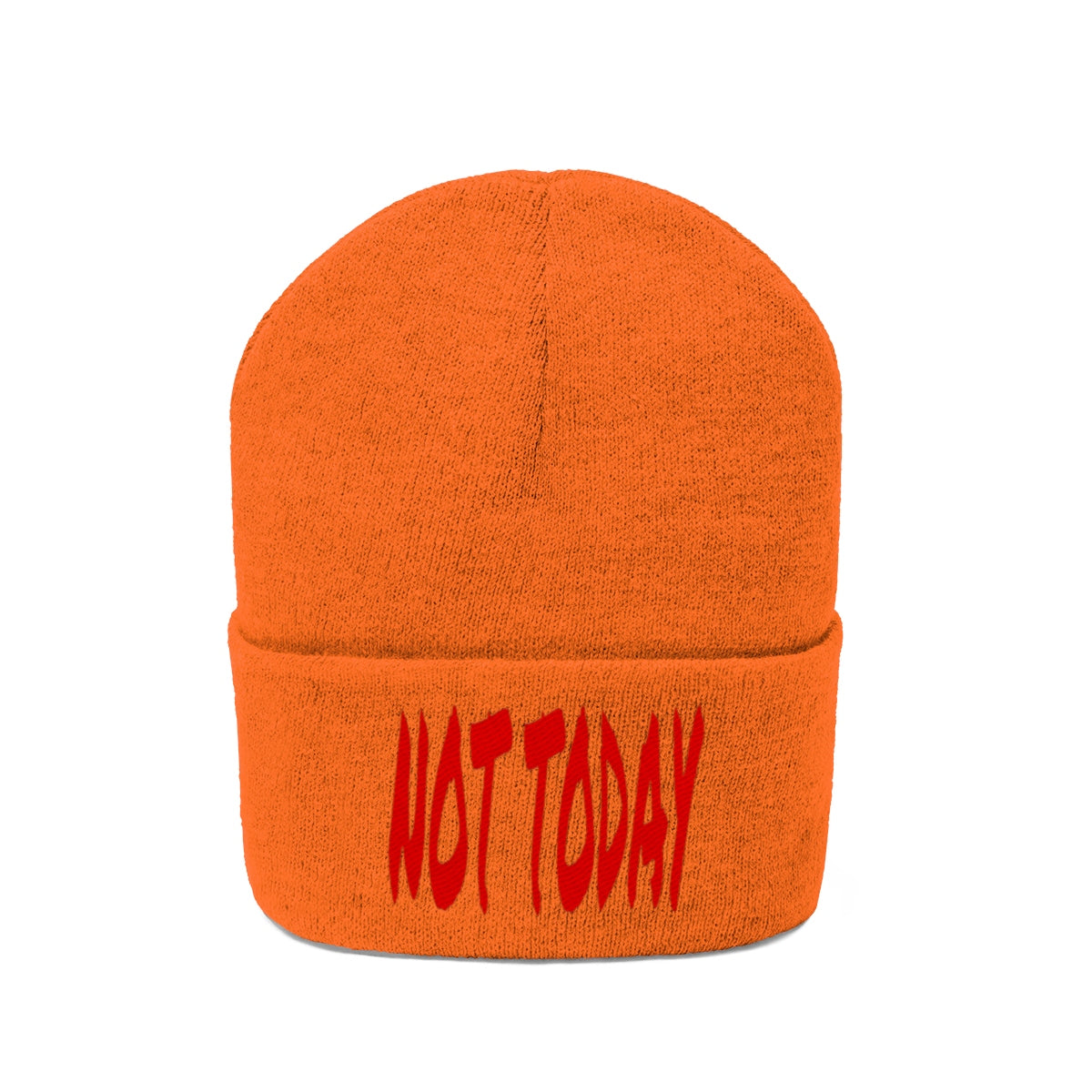 "Not Today" Red Letters Knit Beanie #VezzyWorld π½ππΎ - VezzyWorld