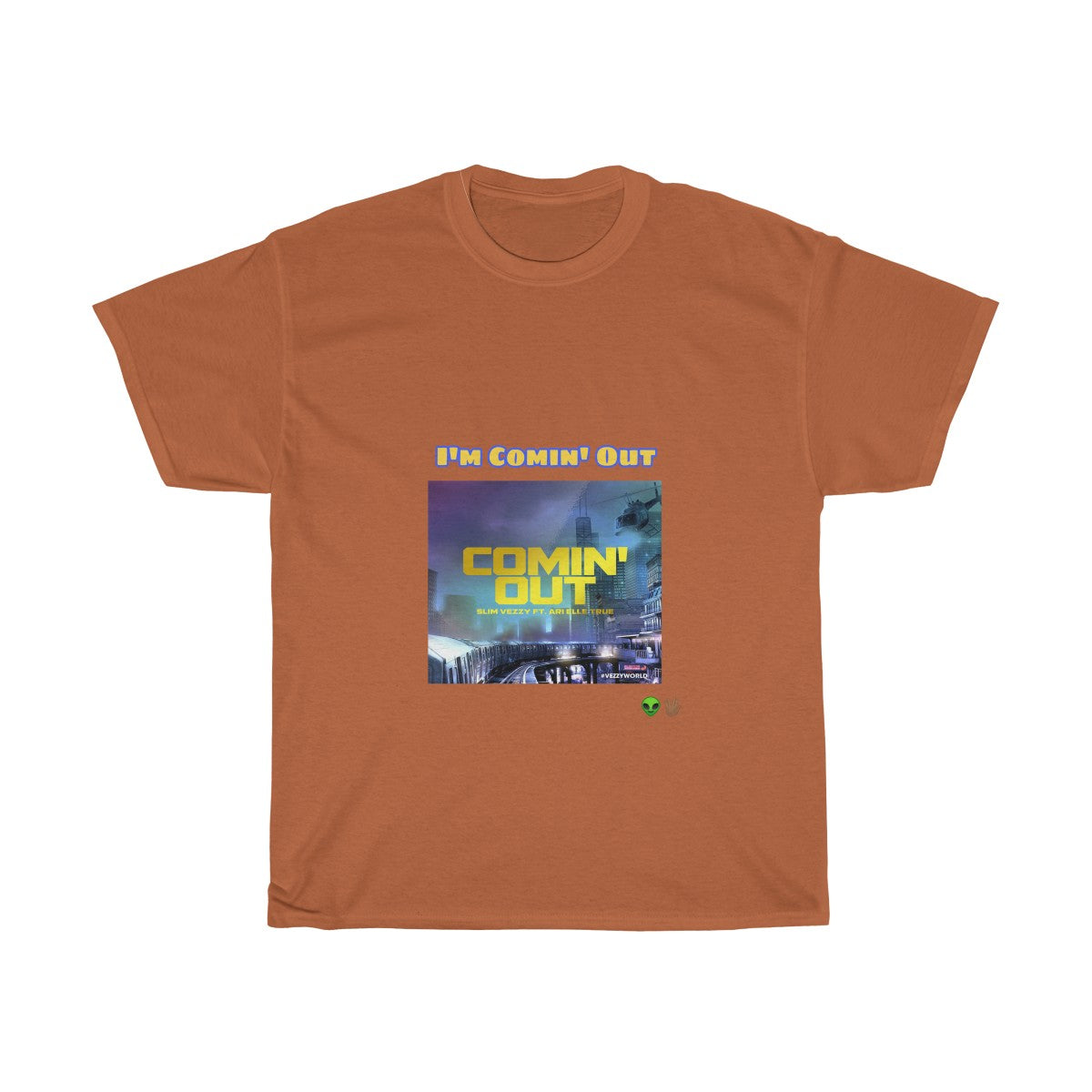 "Comin' Out" Unisex Heavy Cotton Tee π½ππΎ - VezzyWorld