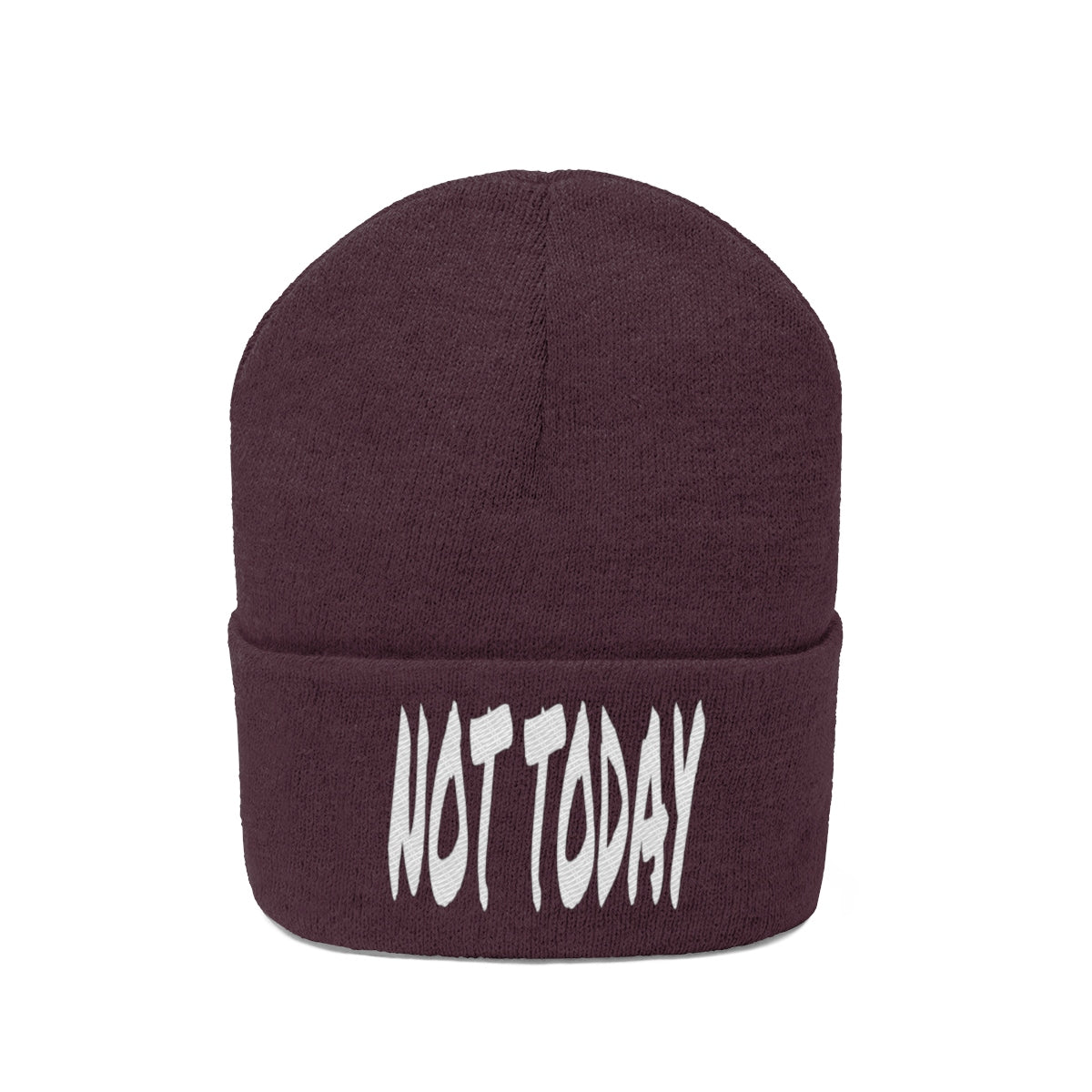 "Not Today" Knit Beanie #VezzyWorld π½ππΎ - VezzyWorld