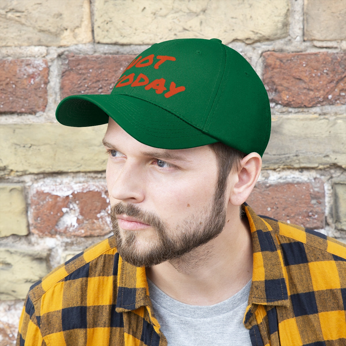 Orange Marker "Not Today" Hat ๐ฝ๐๐พ - VezzyWorld