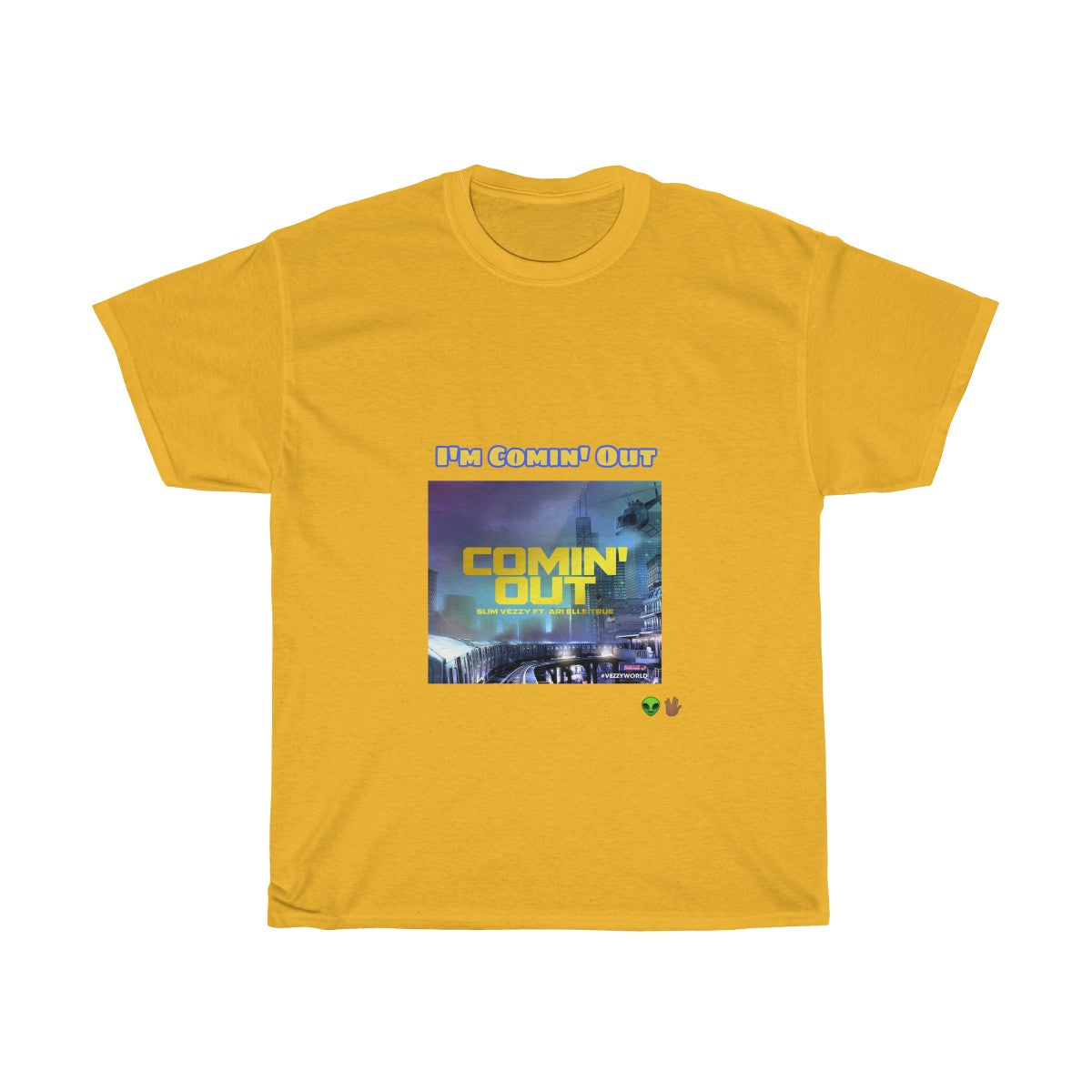 "Comin' Out" Unisex Heavy Cotton Tee π½ππΎ - VezzyWorld