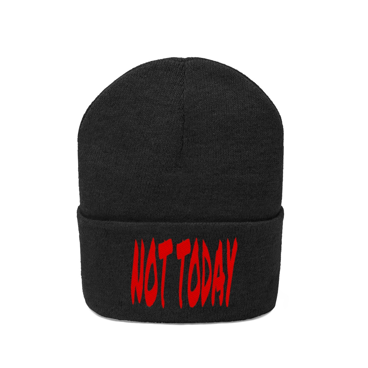 "Not Today" Red Letters Knit Beanie #VezzyWorld π½ππΎ - VezzyWorld