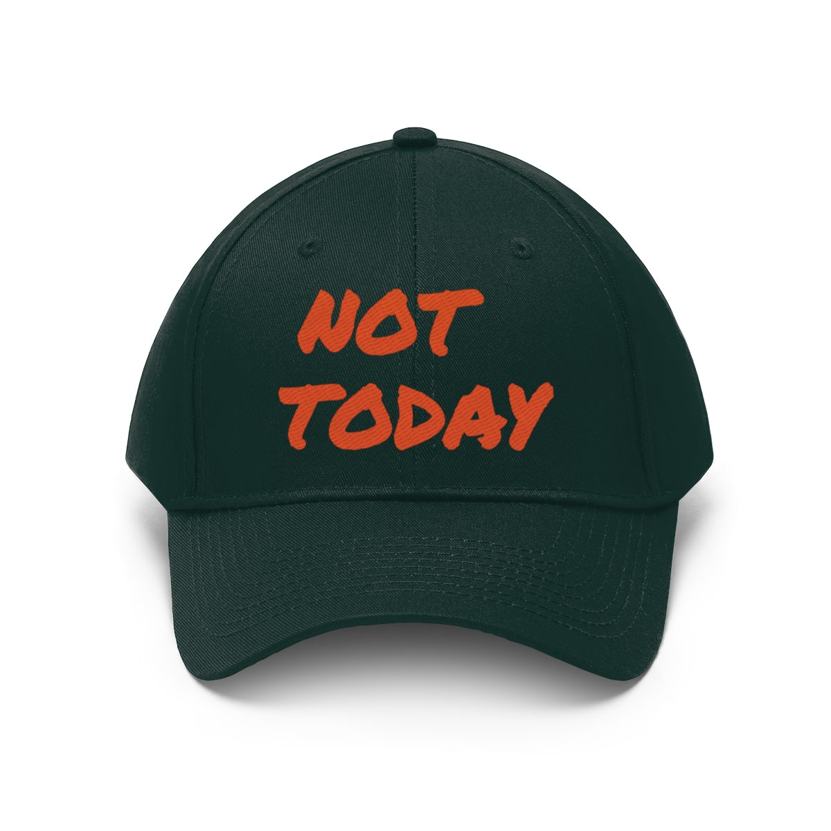 Orange Marker "Not Today" Hat ๐ฝ๐๐พ - VezzyWorld