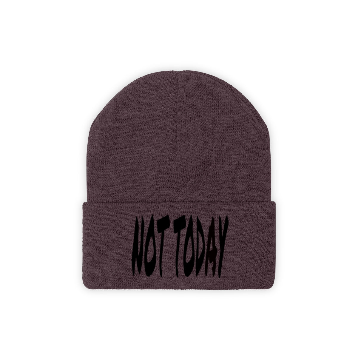 "Not Today" Black Letters Knit Beanie #VezzyWorld π½ππΎ - VezzyWorld
