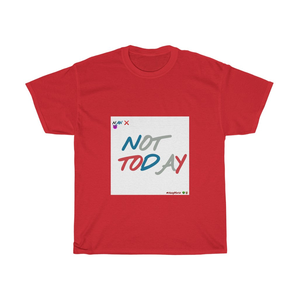 J- 4s - Red Blue Silver - "NOT TODAY" Unisex Heavy Cotton Tee π½ππΎ - VezzyWorld