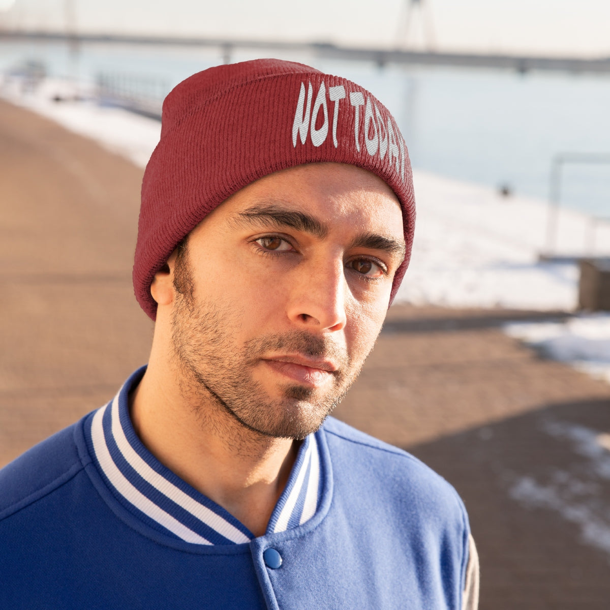 "Not Today" Knit Beanie #VezzyWorld π½ππΎ - VezzyWorld