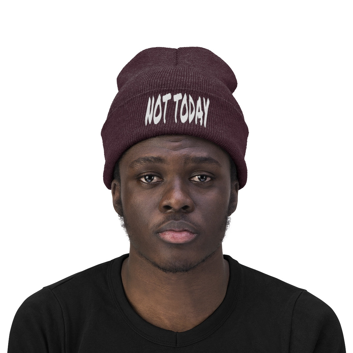 "Not Today" Knit Beanie #VezzyWorld π½ππΎ - VezzyWorld