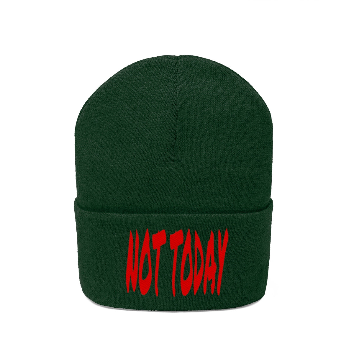 "Not Today" Red Letters Knit Beanie #VezzyWorld π½ππΎ - VezzyWorld