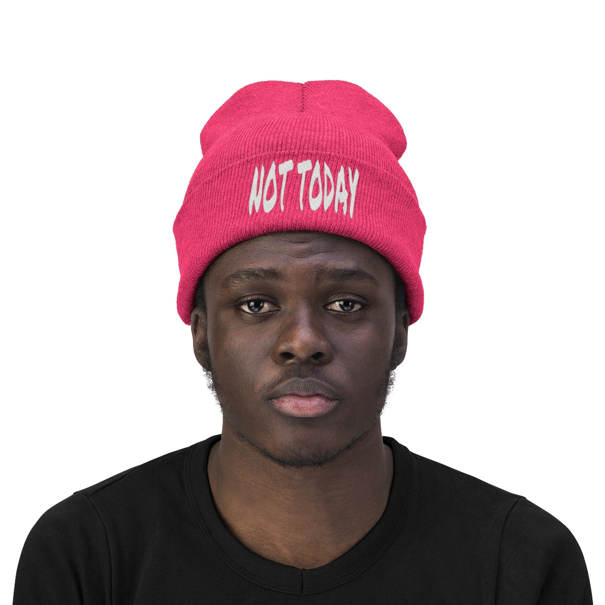 "Not Today" Knit Beanie #VezzyWorld π½ππΎ - VezzyWorld