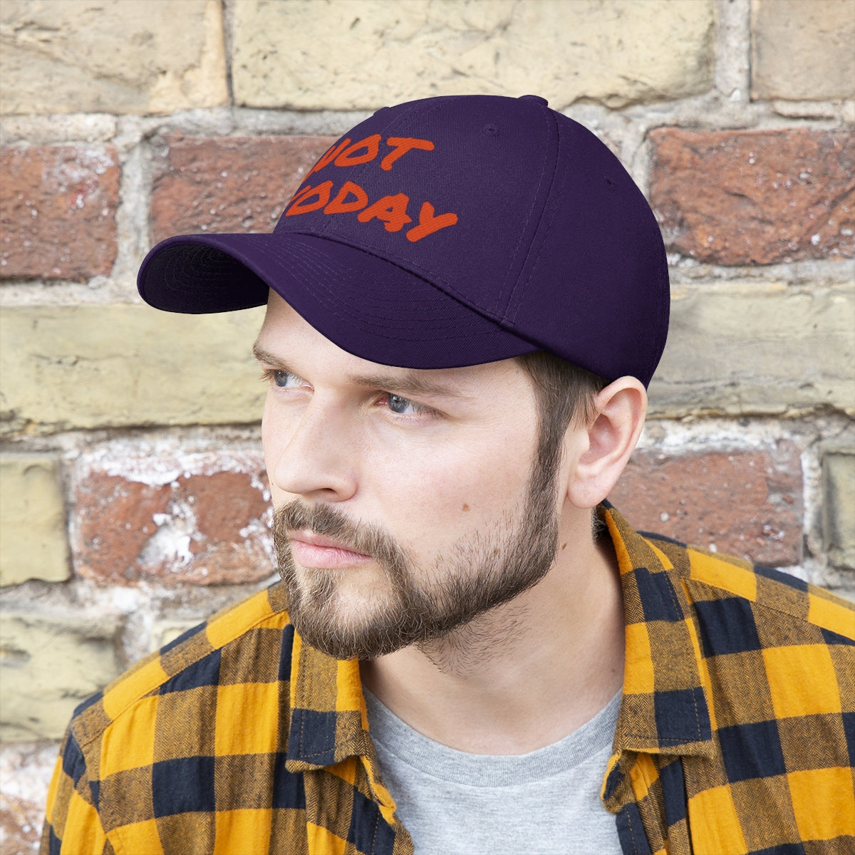 Orange Marker "Not Today" Hat ๐ฝ๐๐พ - VezzyWorld