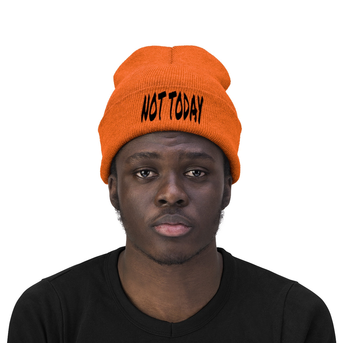 "Not Today" Black Letters Knit Beanie #VezzyWorld π½ππΎ - VezzyWorld