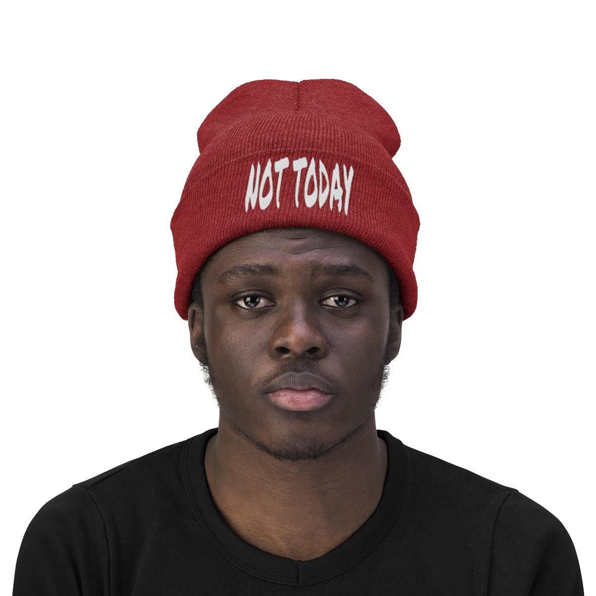 "Not Today" Knit Beanie #VezzyWorld π½ππΎ - VezzyWorld