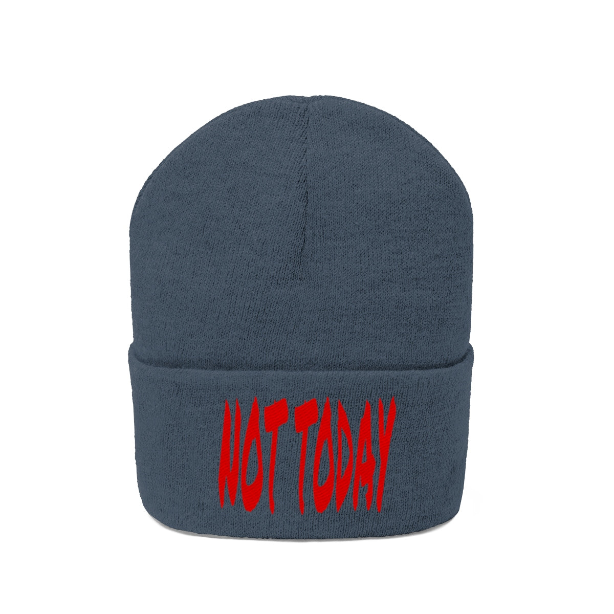 "Not Today" Red Letters Knit Beanie #VezzyWorld π½ππΎ - VezzyWorld