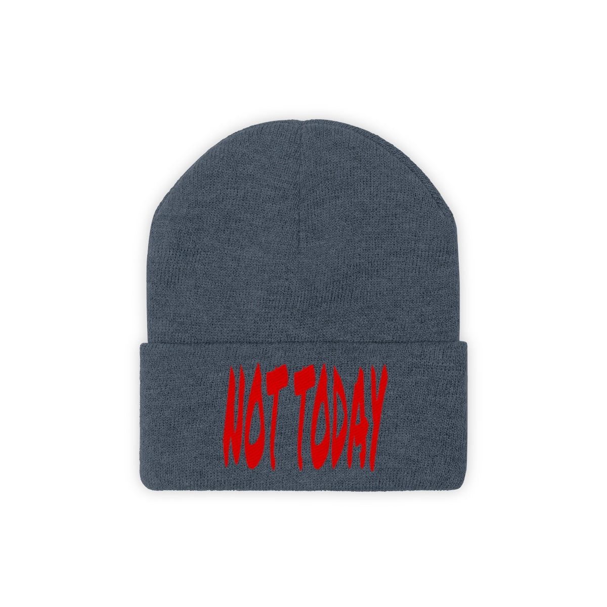 "Not Today" Red Letters Knit Beanie #VezzyWorld π½ππΎ - VezzyWorld