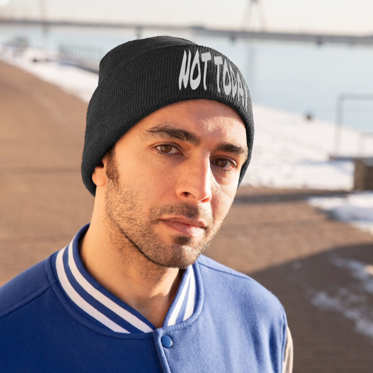 "Not Today" Knit Beanie #VezzyWorld π½ππΎ - VezzyWorld