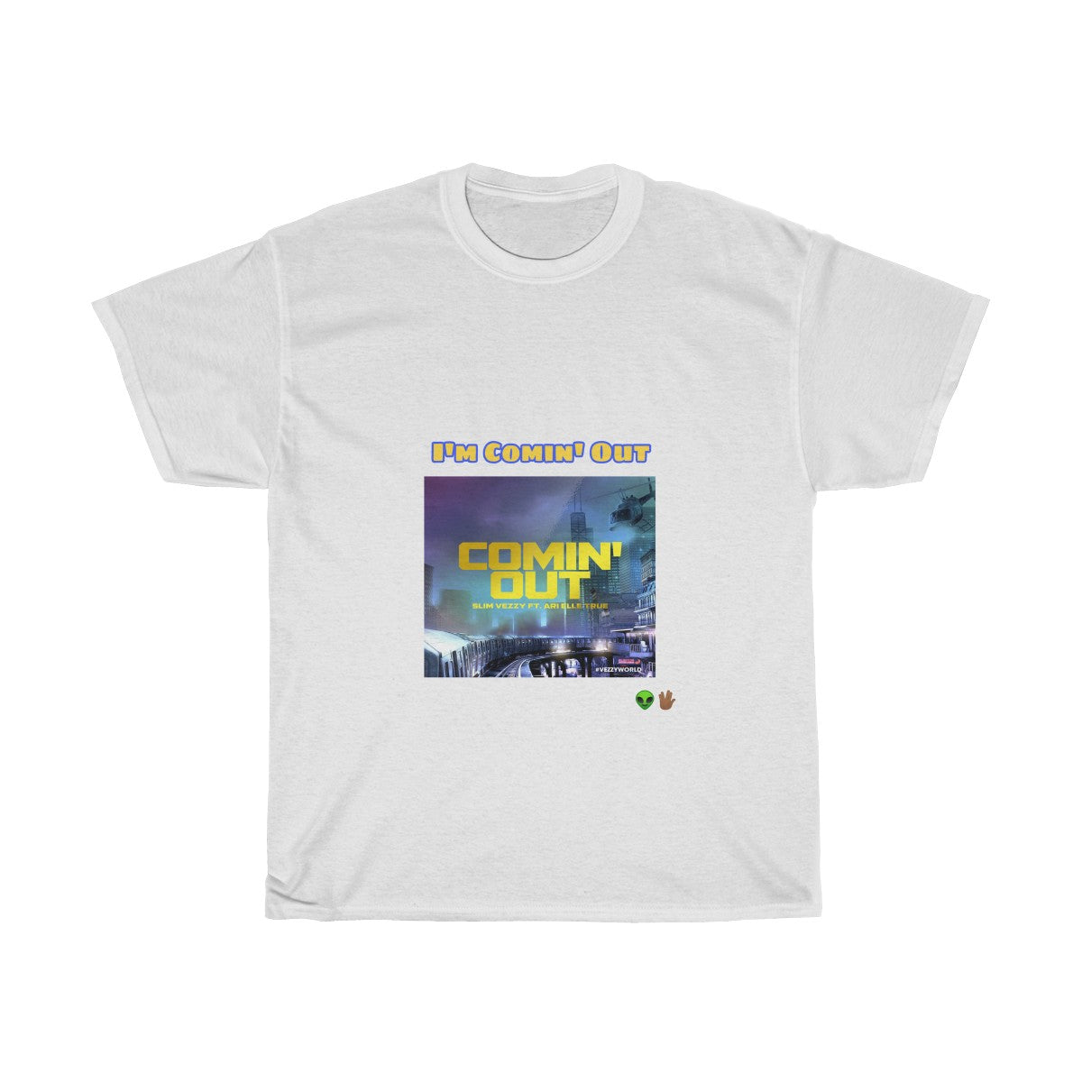"Comin' Out" Unisex Heavy Cotton Tee π½ππΎ - VezzyWorld