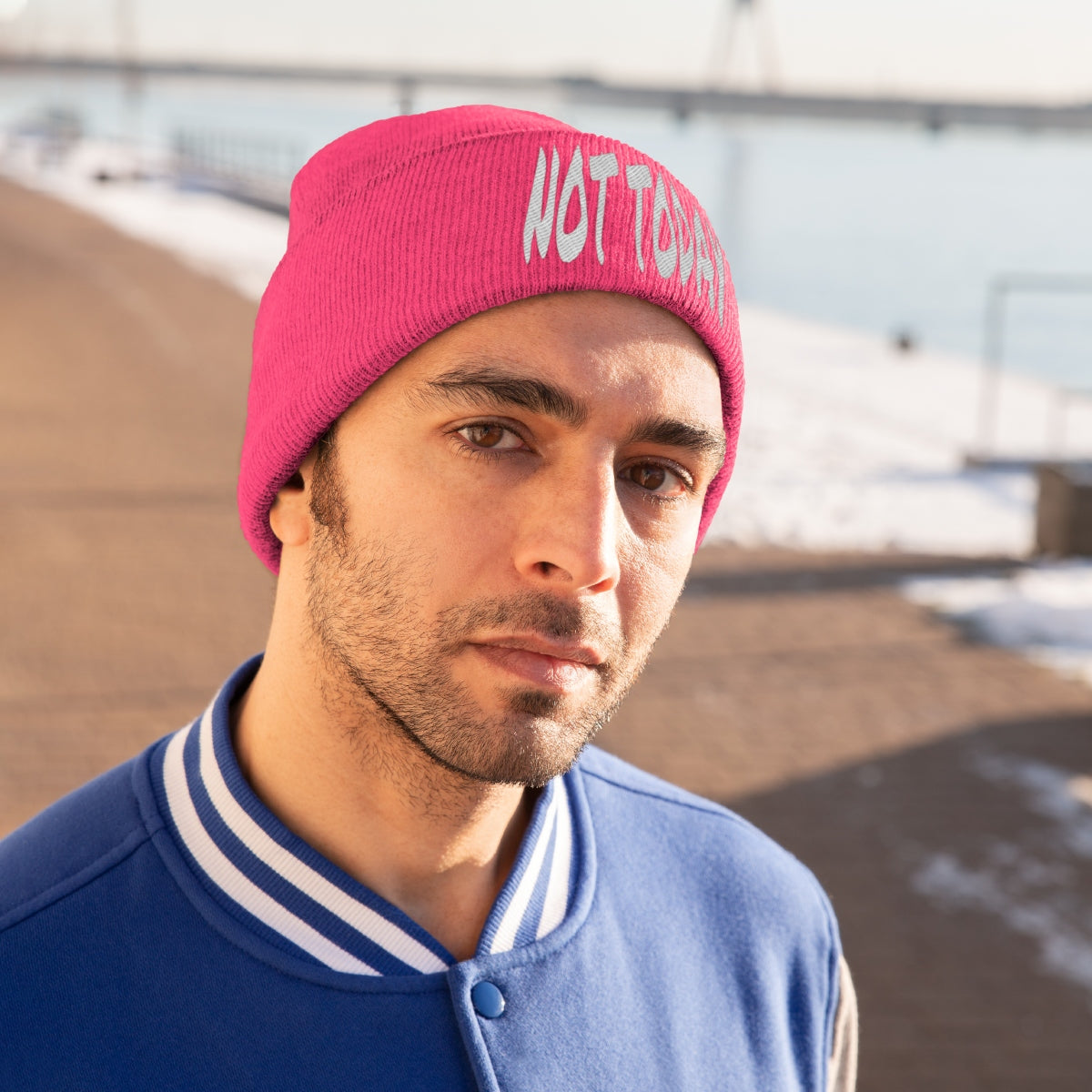 "Not Today" Knit Beanie #VezzyWorld π½ππΎ - VezzyWorld