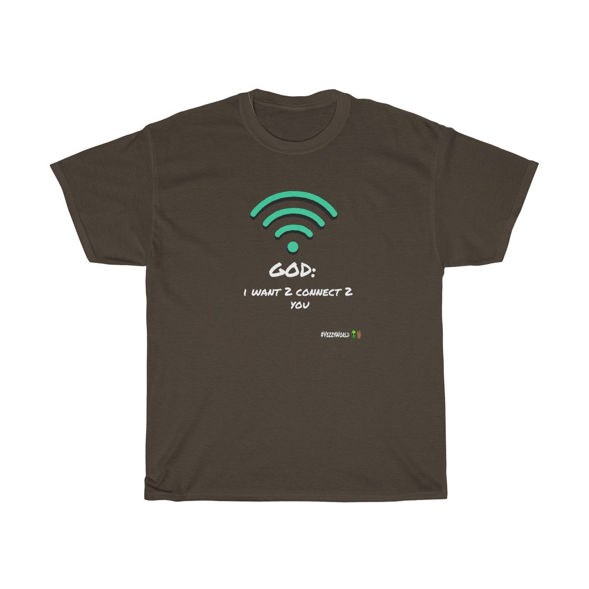 White Marker Letters "I WANT 2 CONNECT 2 YOU" Unisex Heavy Cotton Tee π½ - VezzyWorld