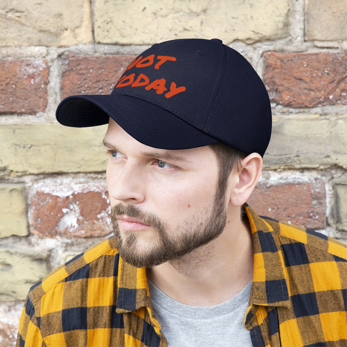 Orange Marker "Not Today" Hat ๐ฝ๐๐พ - VezzyWorld