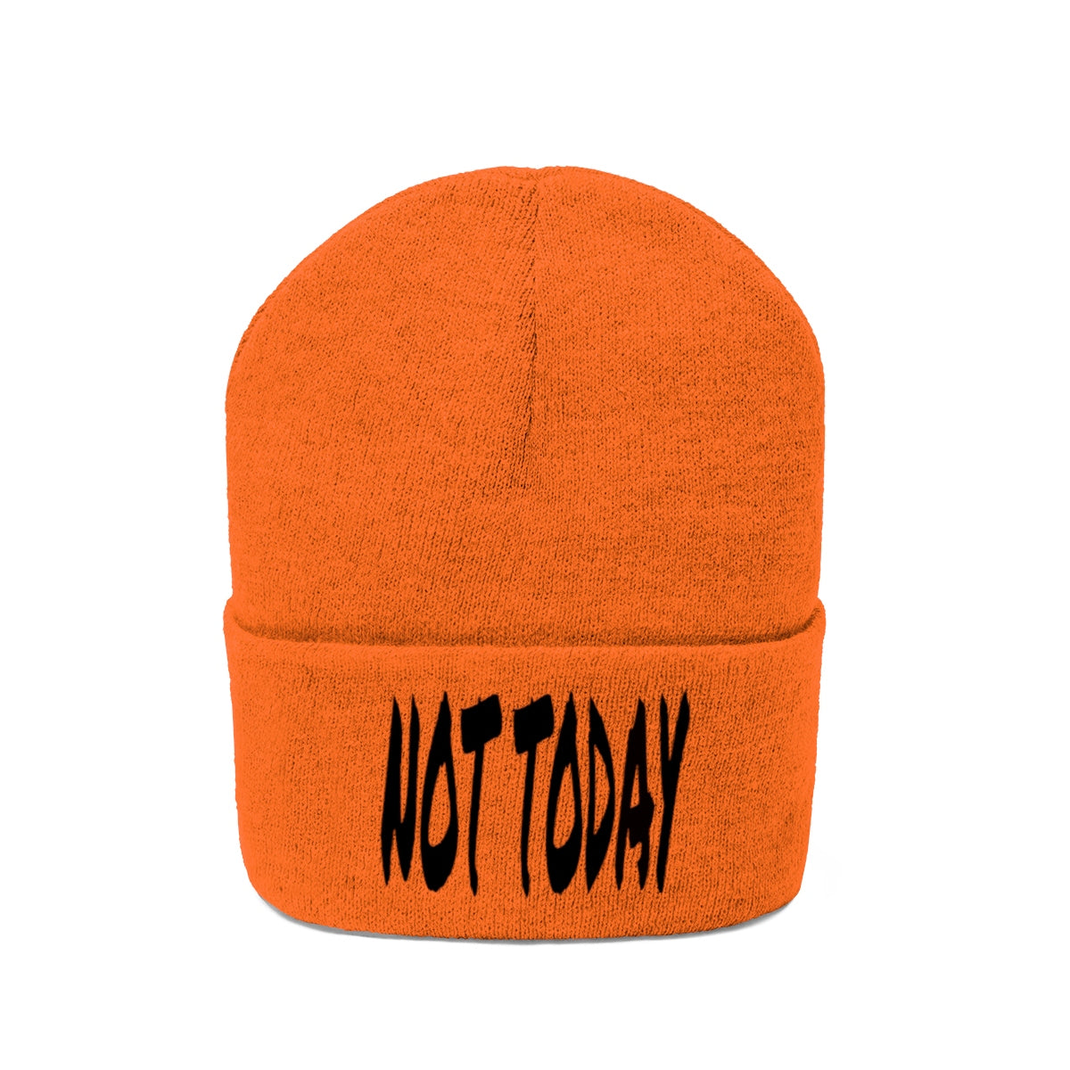 "Not Today" Black Letters Knit Beanie #VezzyWorld π½ππΎ - VezzyWorld