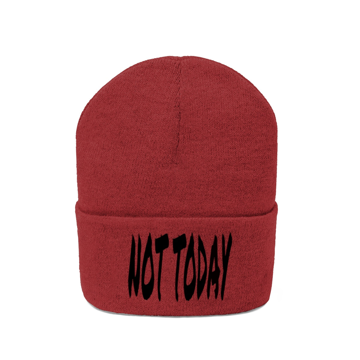 "Not Today" Black Letters Knit Beanie #VezzyWorld π½ππΎ - VezzyWorld