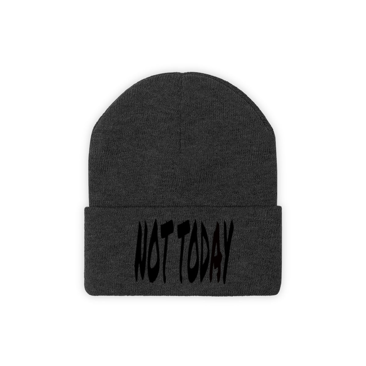 "Not Today" Black Letters Knit Beanie #VezzyWorld π½ππΎ - VezzyWorld