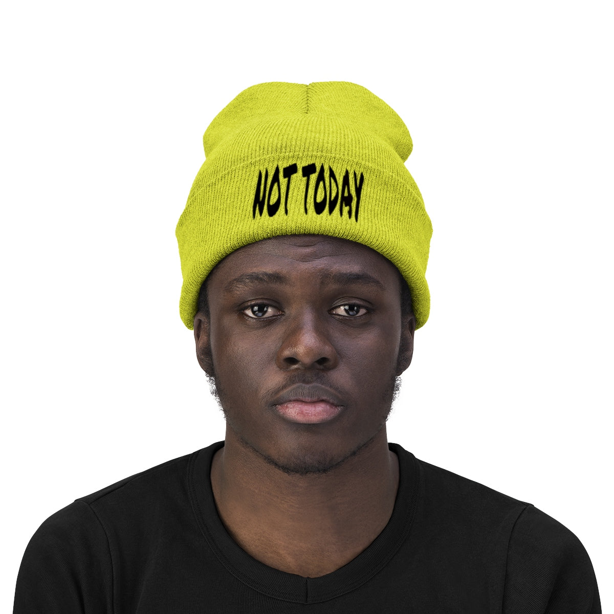 "Not Today" Black Letters Knit Beanie #VezzyWorld π½ππΎ - VezzyWorld
