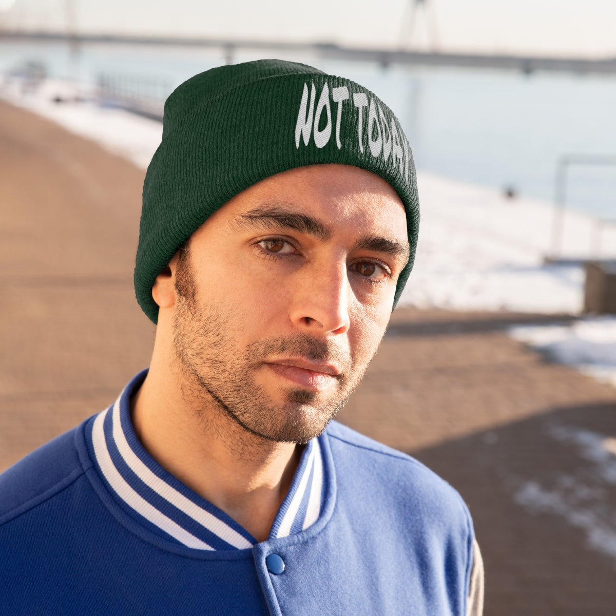 "Not Today" Knit Beanie #VezzyWorld π½ππΎ - VezzyWorld