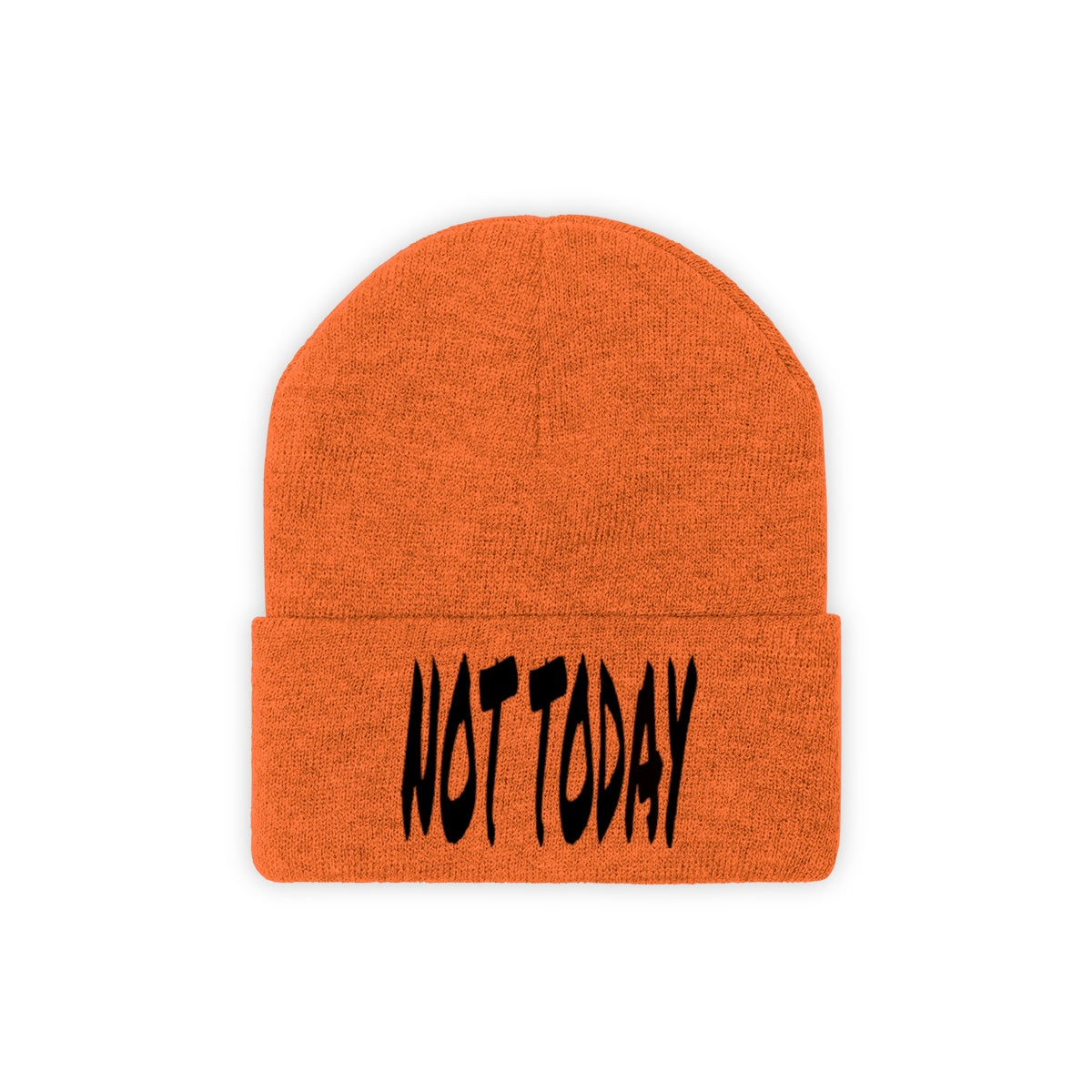 "Not Today" Black Letters Knit Beanie #VezzyWorld π½ππΎ - VezzyWorld