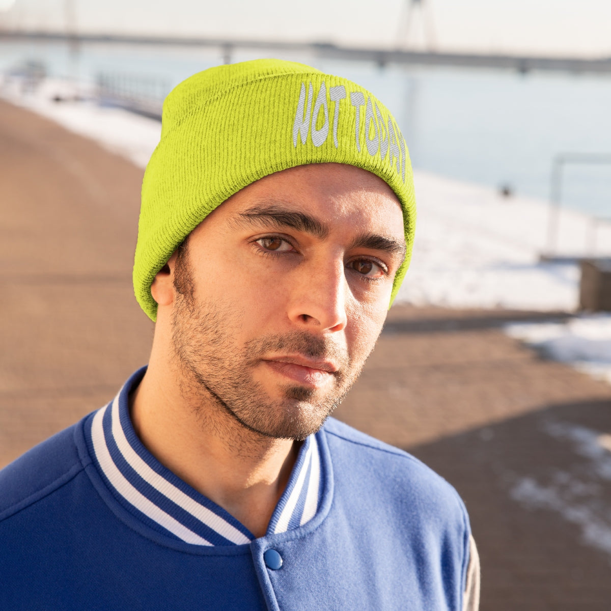 "Not Today" Knit Beanie #VezzyWorld π½ππΎ - VezzyWorld