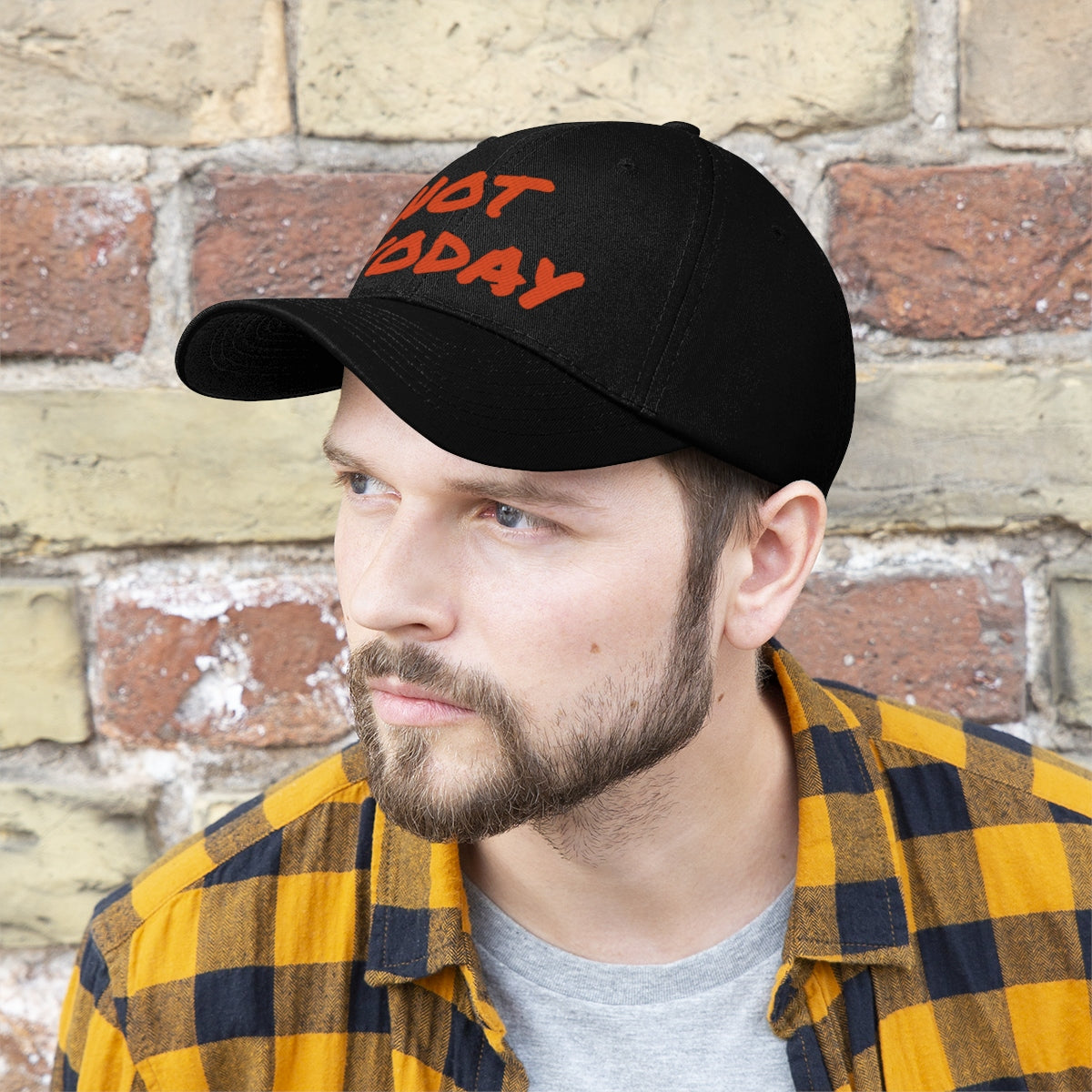 Orange Marker "Not Today" Hat ๐ฝ๐๐พ - VezzyWorld
