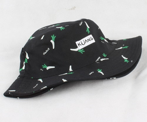 Panama Bucket Hat Men Women Summer Bucket Cap Banana Print #VezzyWorld ๐ฝ๐๐พ - VezzyWorld