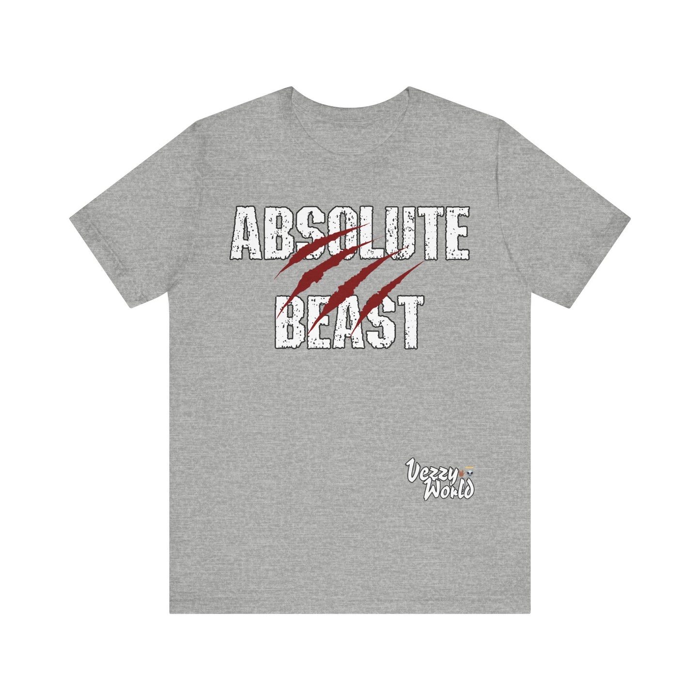 Absolute Beast (Red) Short Sleeve Tee - VezzyWorld