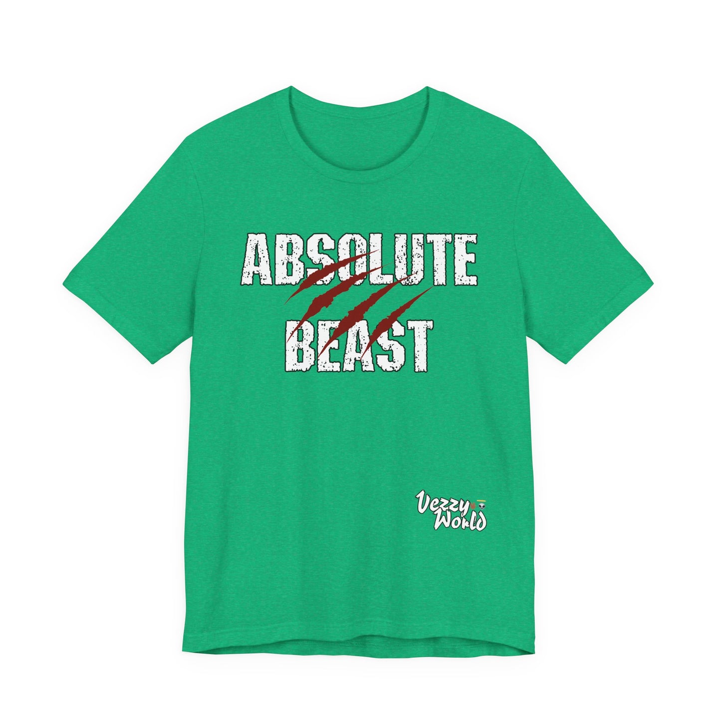 Absolute Beast (Red) Short Sleeve Tee - VezzyWorld