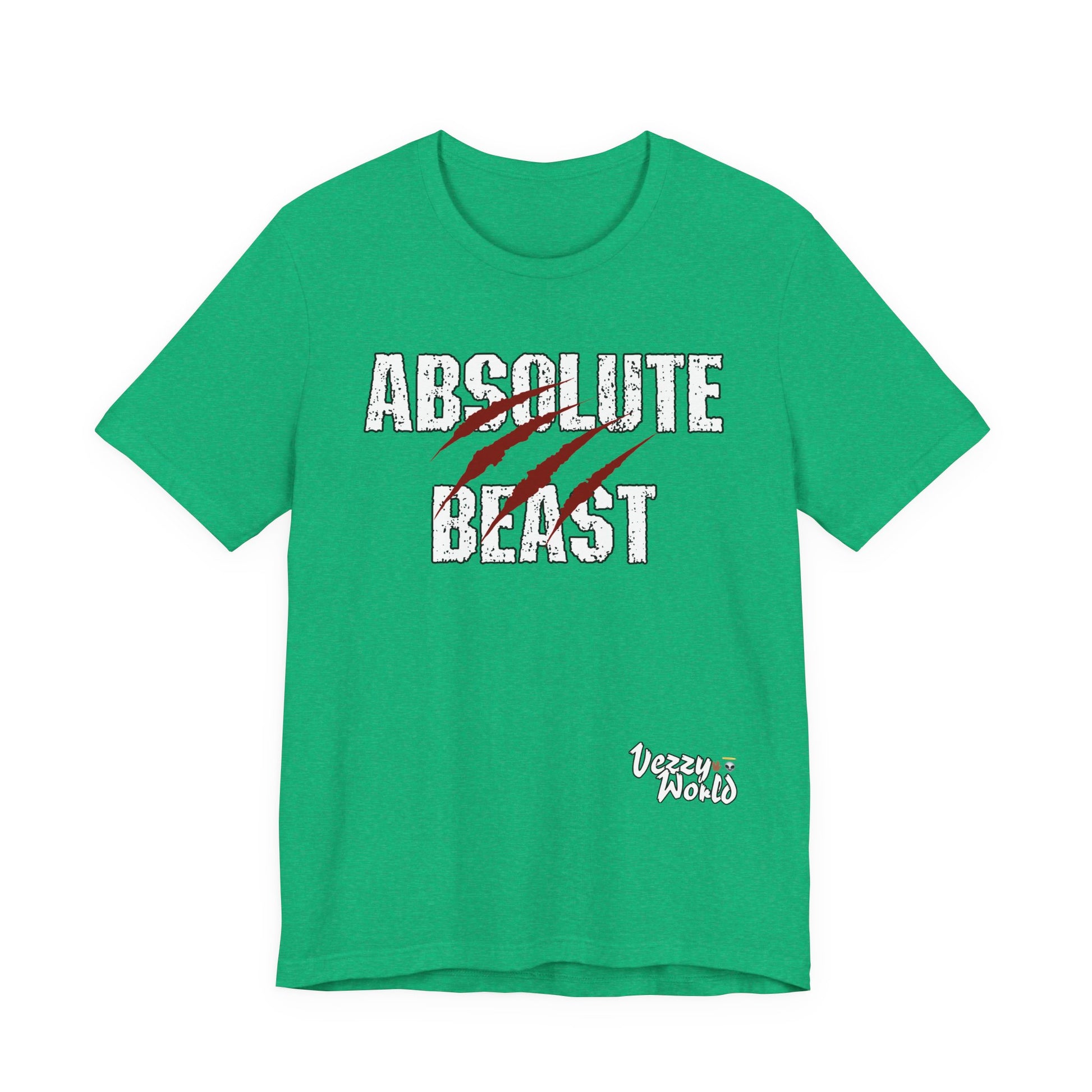Absolute Beast (Red) Short Sleeve Tee - VezzyWorld