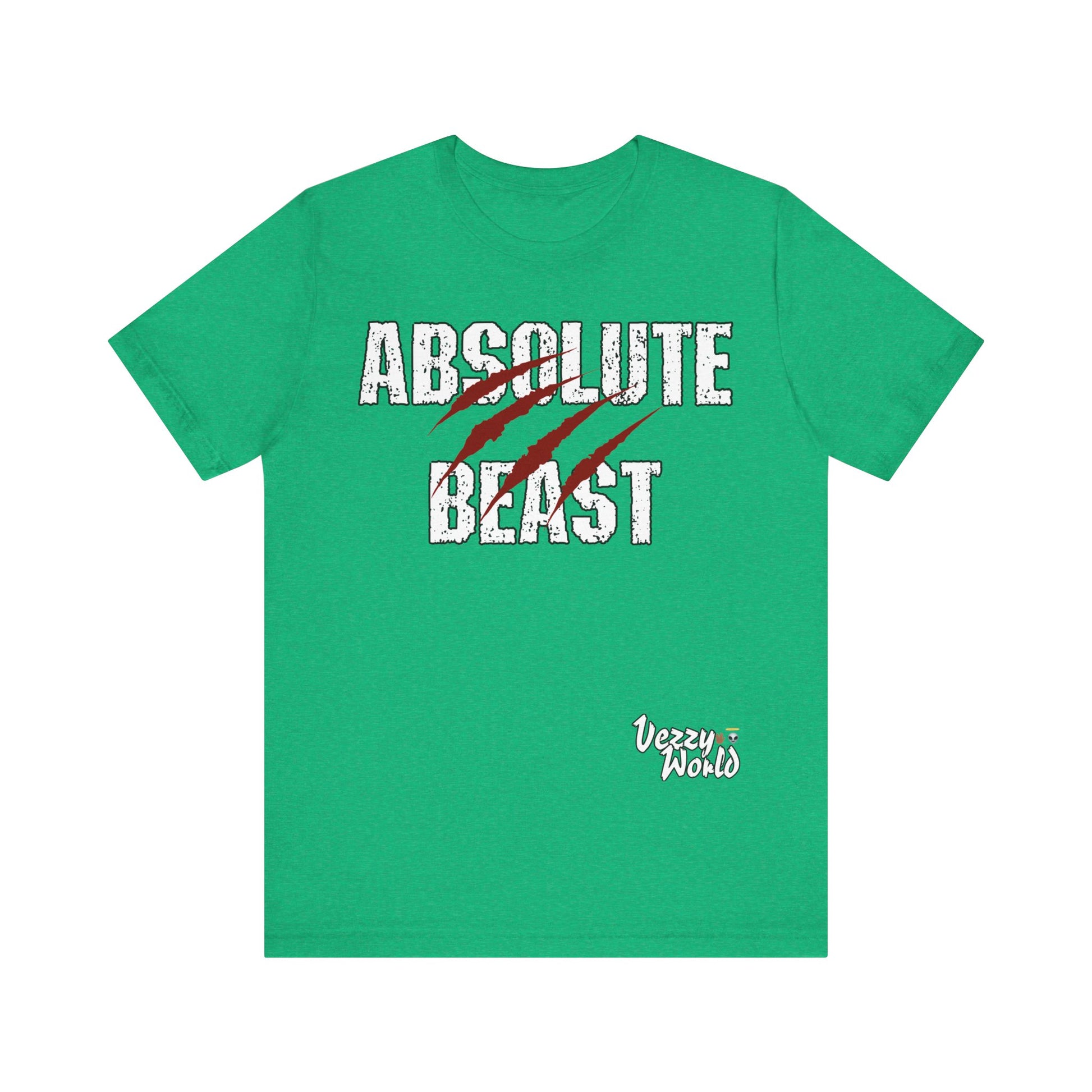 Absolute Beast (Red) Short Sleeve Tee - VezzyWorld