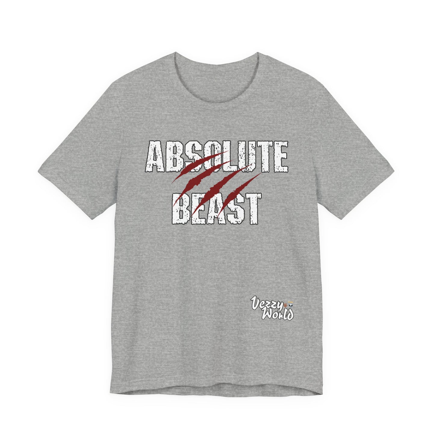 Absolute Beast (Red) Short Sleeve Tee - VezzyWorld