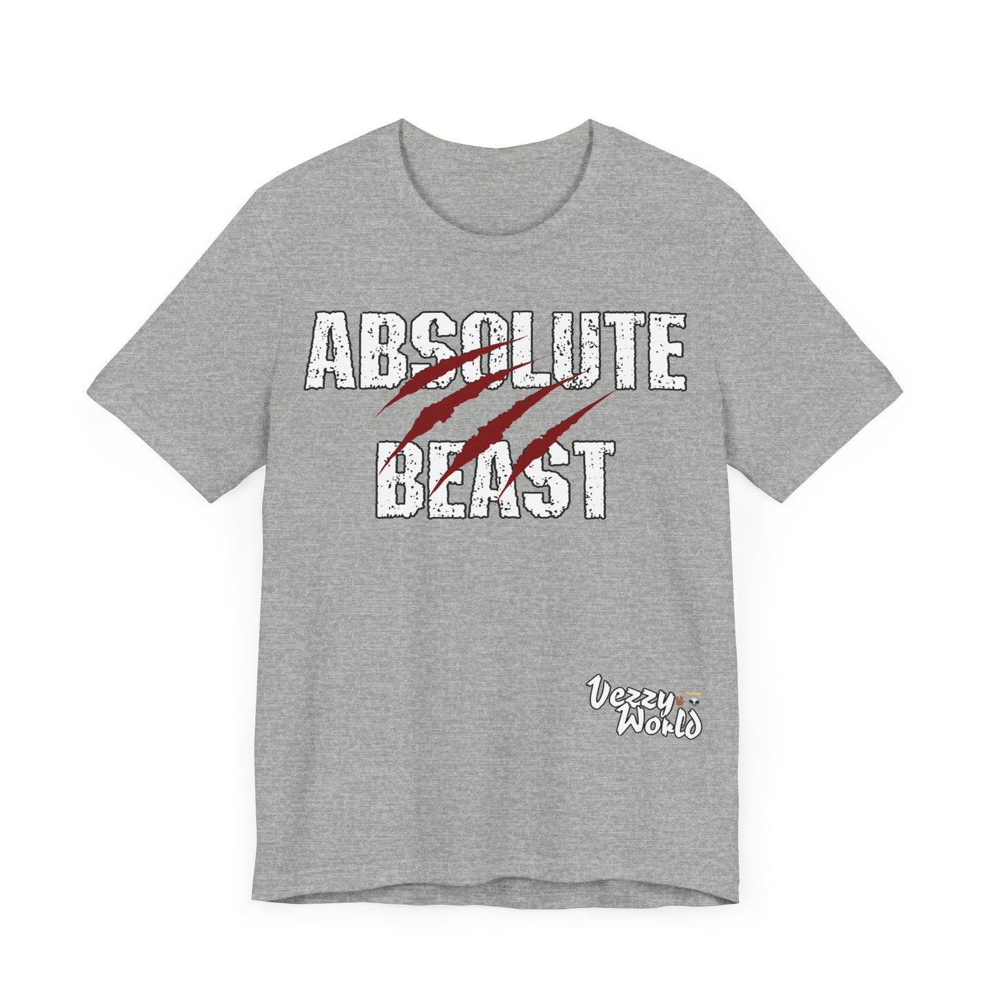 Absolute Beast (Red) Short Sleeve Tee - VezzyWorld