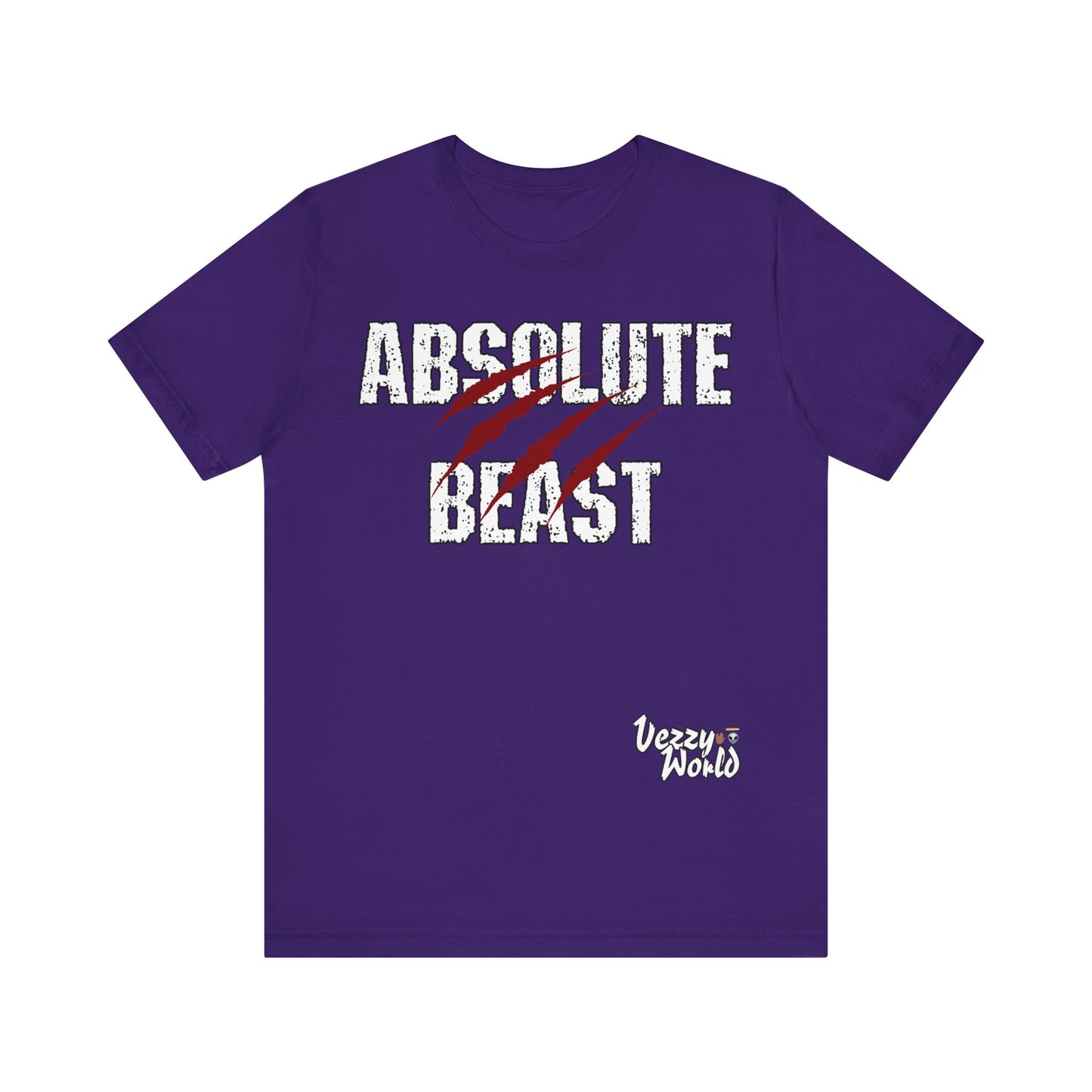 Absolute Beast (Red) Short Sleeve Tee - VezzyWorld